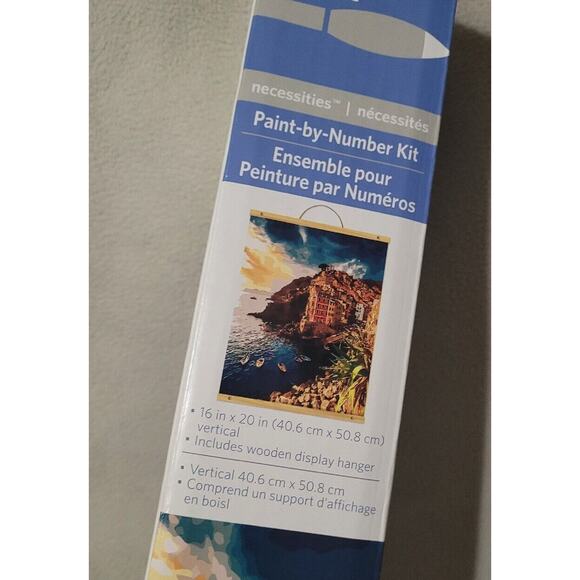 NEW Artists Loft Paint By Number Kit Challenging Italian Seaside Villas 16x20 - Picture 5 of 8